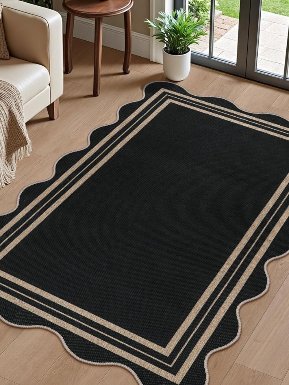 Entryway Black Front Door Mat 3x5